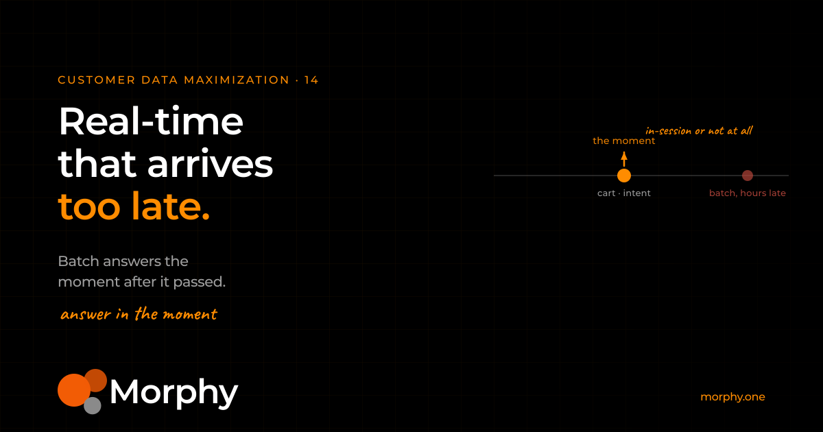 Why is your real-time personalisation always late, and how do you fix it?